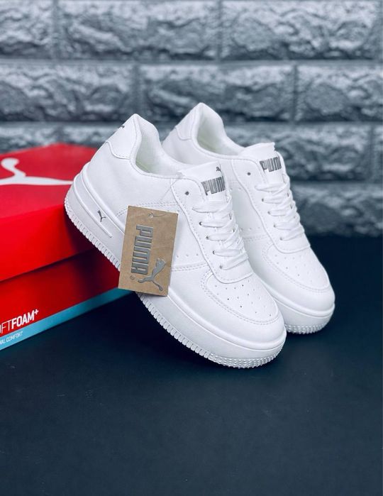 Кроссовки Puma SoftFoam женские красовки осень Натуральная кожа ! Повседневные женськие красовки пума Пума на осень Пума не дорого Пума женские