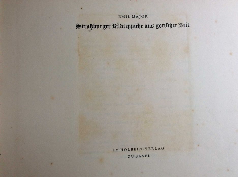 Tapeçarias de Estrasburgo do período gótico,  1930