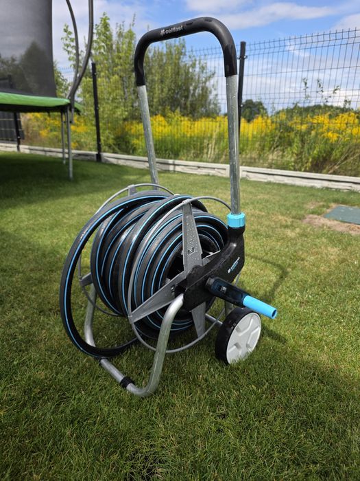 Wózek metalowy Cellfast + wąż ogrodowy 3/4" 25m