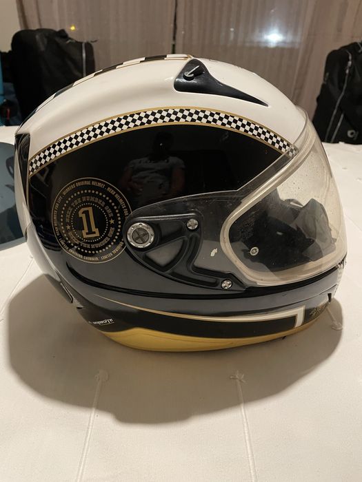Capacete Nexx XR1R Café Racer Pr c/ Br - Brilhante
