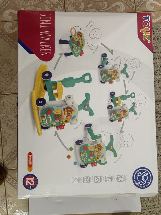 Rowerek z zabawką edukacyjną 5w1