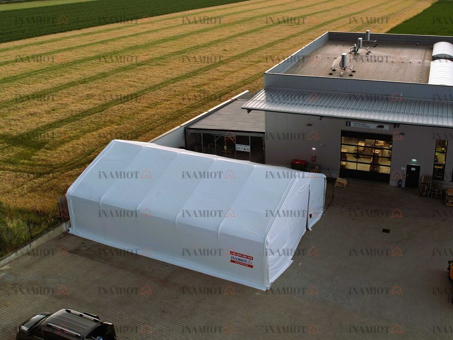 Hala namiotowa łukowa 10x15x5,2x3,2 magazyn konstrukcja ocynkowana.