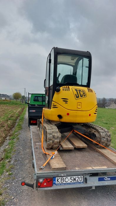 Wynajem minikoparki JCB 8025 Wypożyczenie minkoparka kraków bochnia