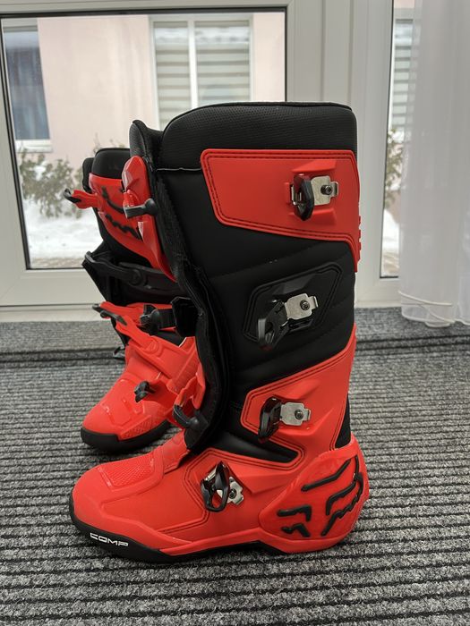 Мотоботи FOX COMP flo red