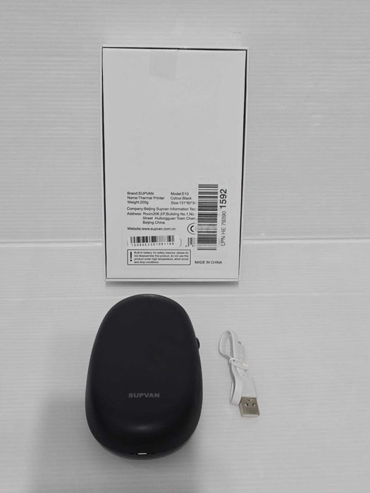 Drukarka etykiet SUPVAN E10 Bluetooth – mini drukarka termiczna, powystawowa