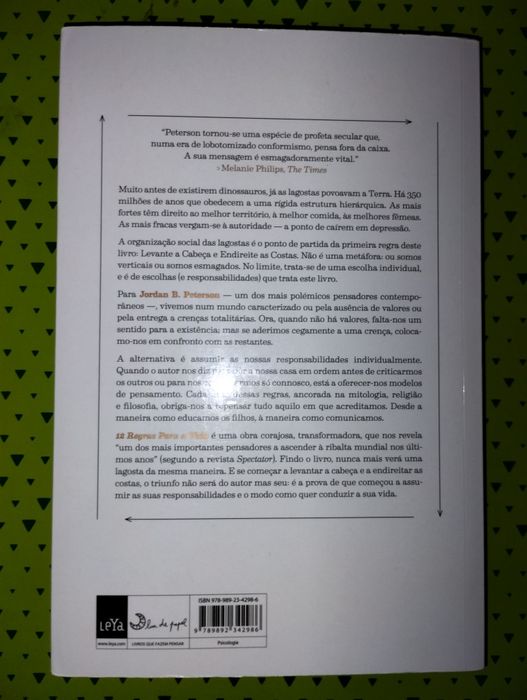 12 Regras para a Vida, Jordan B. Peterson