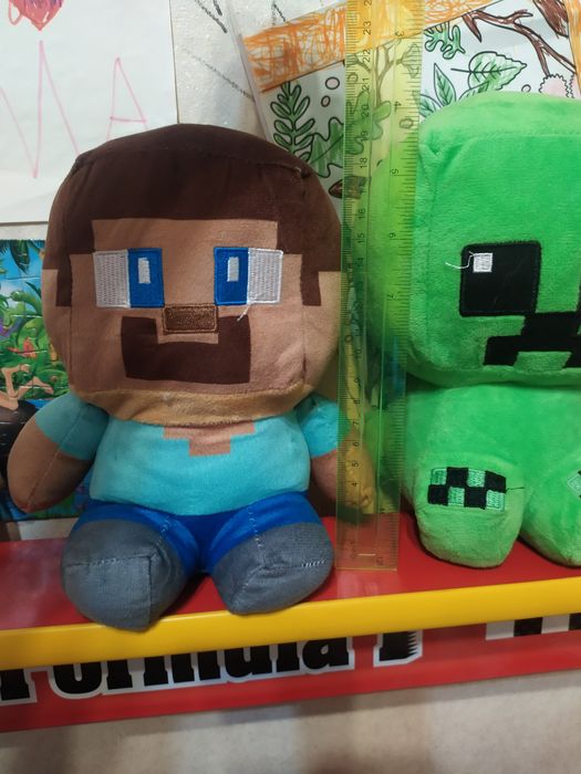 Игрушки Майнкрафт мягкие ,20 см высота, 4 вида