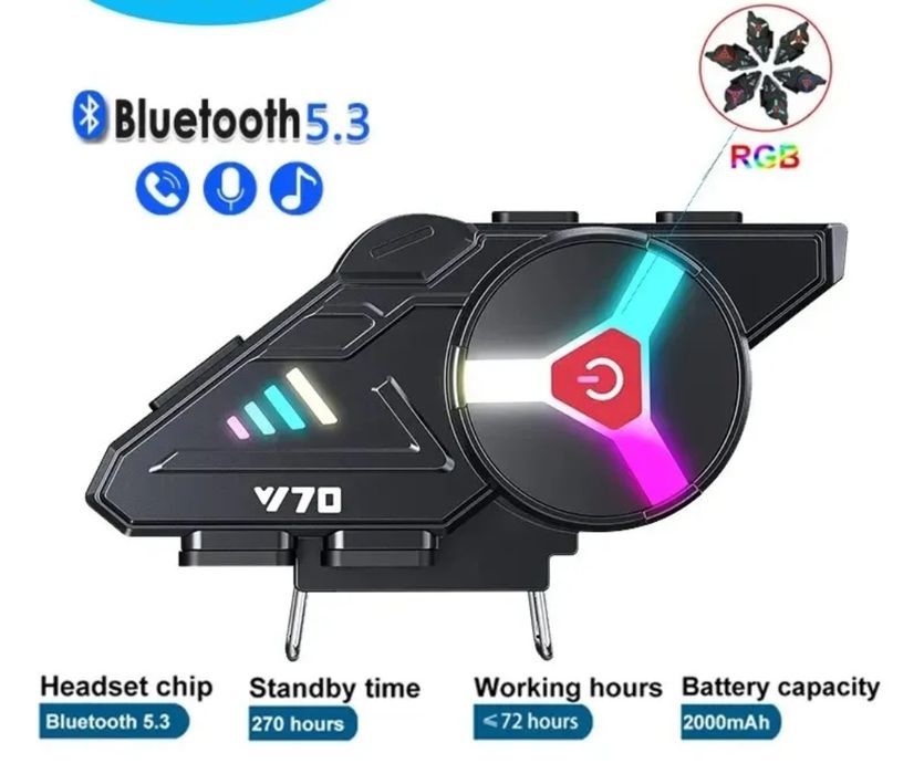Intercomunicador para capacete de moto bluetooth prova de água NOVO