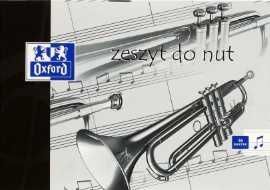 Nowy zeszyt w pięciolinię do muzyki do nut 16 kartkowy Oxford