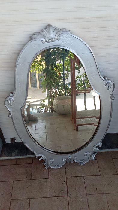 3 ESPELHOS Quarto Em Madeira 3 Fotos