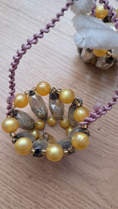 Stare bombki na choinke prl koszyczki