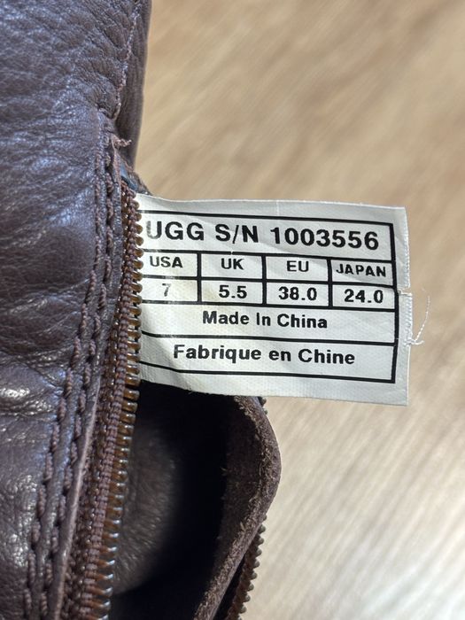 Чоботи UGG Plaid Shearling Fold Over Boots 37 розміру