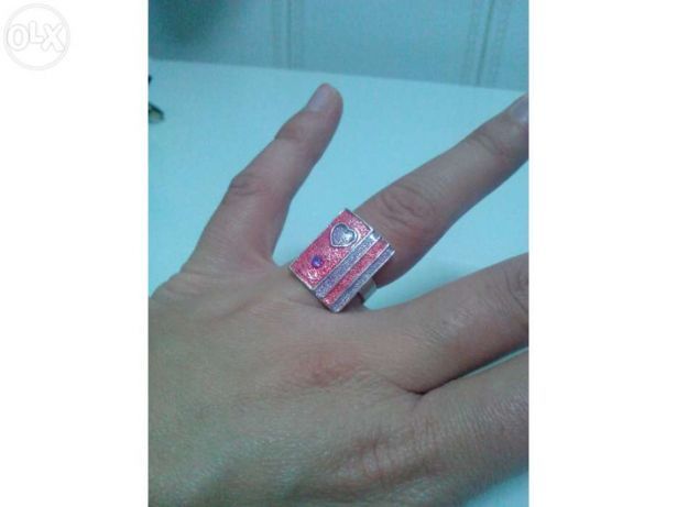 Anel com coração adaptável (Portes incluídos)