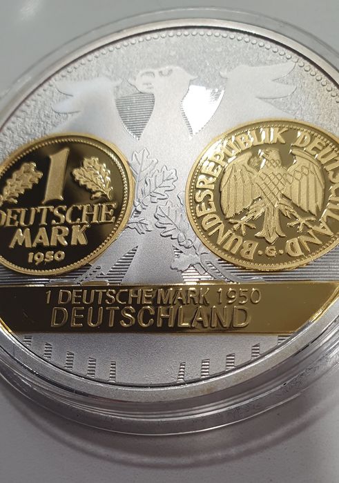 Medal Histora Marki - 1 DeutscheMark 1950
