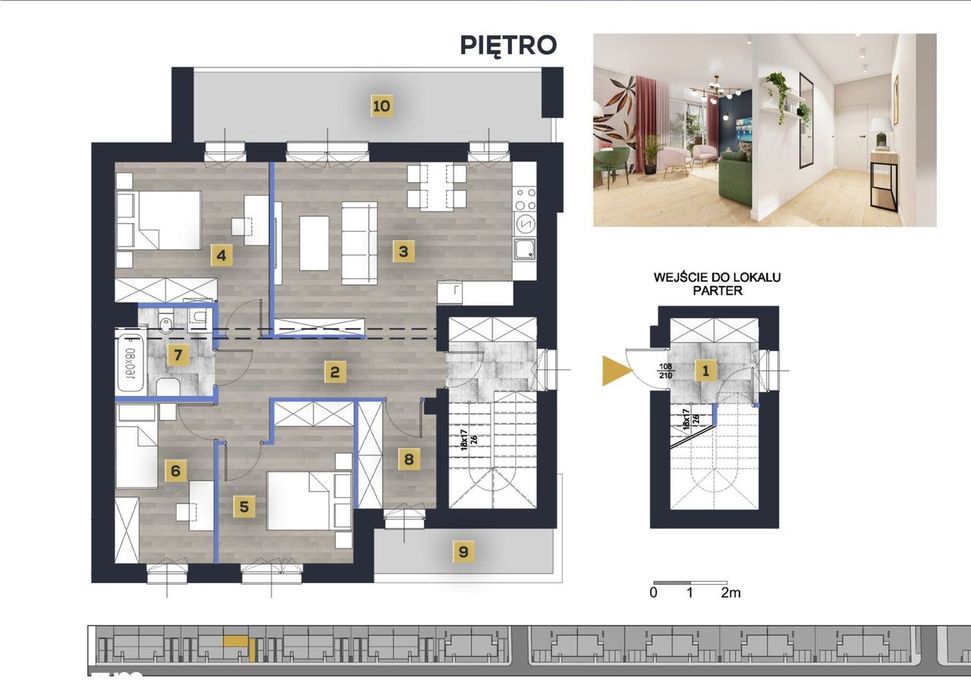 Wawer 90m, 4 pokoje, 2MP, balkon, ogródek, poddasze