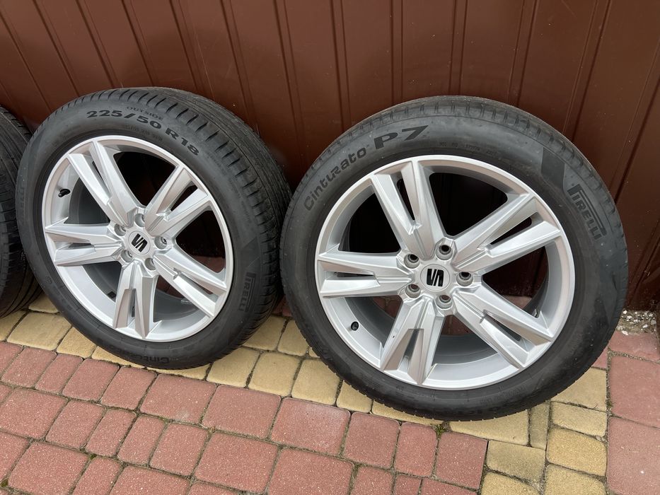 Alufelgi 18 Seat Ateca Alhambra Leon Cupra kola opona letnia komplet