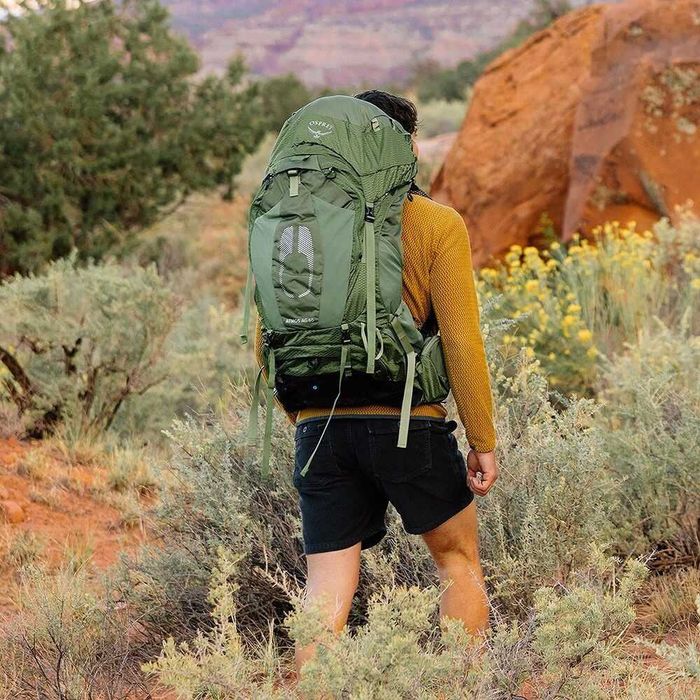 Рюкзак Osprey Atmos AG 65 Оригінал USA black/green/