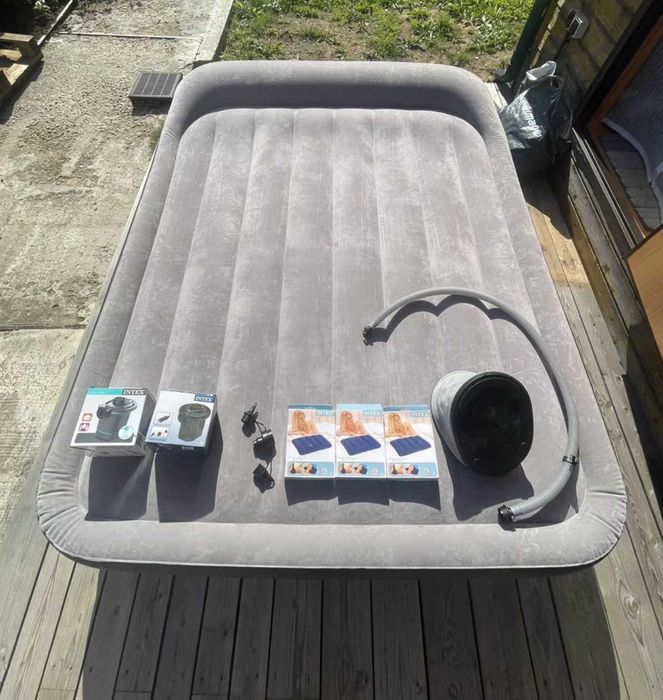 ‼️ Надувная кровать Intex двухспальная | Надувне Ліжко з АВТОНАСОСОМ