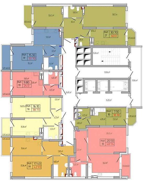 Большая Однокомнатная Квартира 52м2 без ремонта Святошинский район!