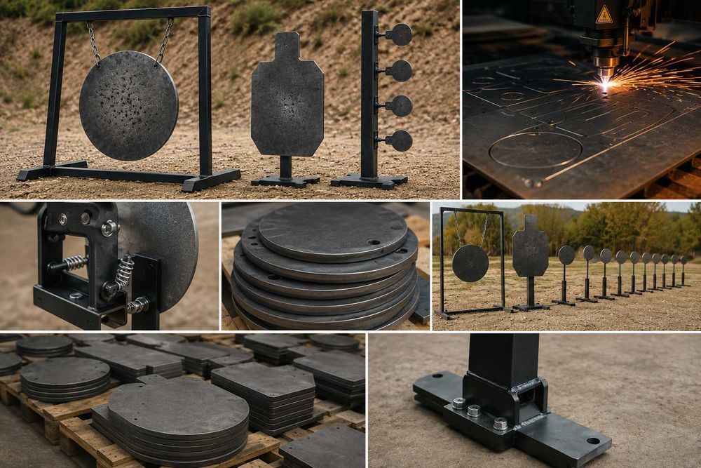 Cele strzeleckie, torso, poppery, stal trudnościeralna 500HB, Atest ! Hardox !