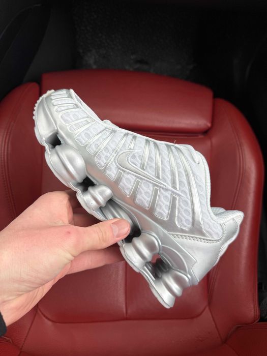 (ОПЛАТА ПІСЛЯ ОГЛЯДУ)Nike Shox TL Metallic Silver Найк Шокс ТЛ Срібні