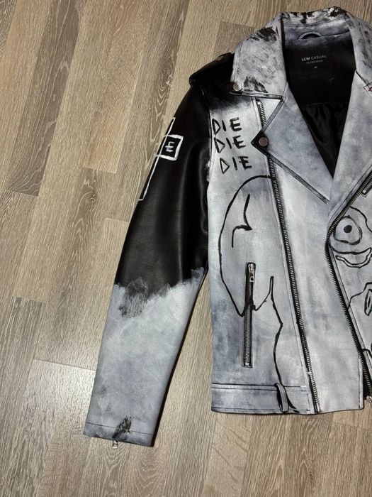 Продам кастомну шкіряну куртку Lil Peep розмір M