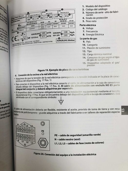 Fogão industrial Stalgast 4 queimadores a gás + forno elétrico trifásico _ Pot. gás: 24 kW _ Pot. elétrica: 7,03 kW