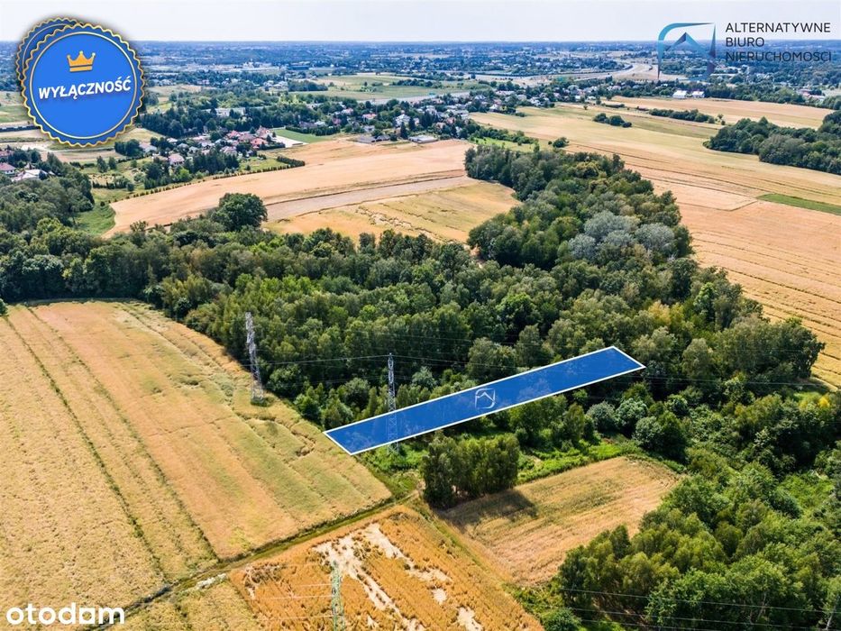 Działka rolno-leśna -12tys. Łagiewniki