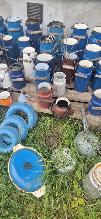 Emalia prl emaliowane naczynia kanka dzban imbryk chochla retro loft