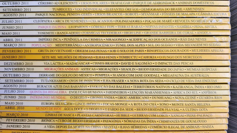 Revistas National Geographic de Janeiro de 2007 a Dezembro de 2023