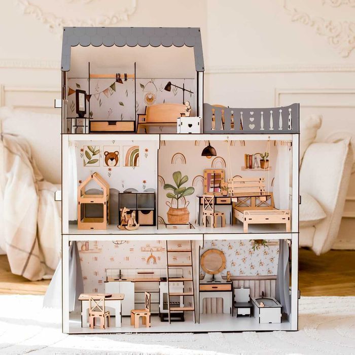 Великий ляльковий будинок Барбі та Лол кукольный домик