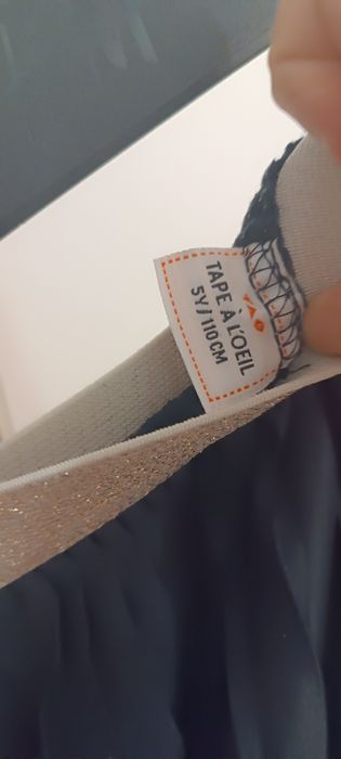 Spódniczka plisowana czarna z złotym paskiem tape a loeil rozm 110