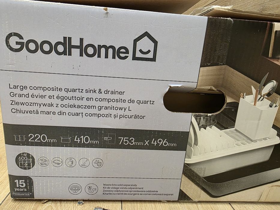 Zlew kuchenny,  nowy.