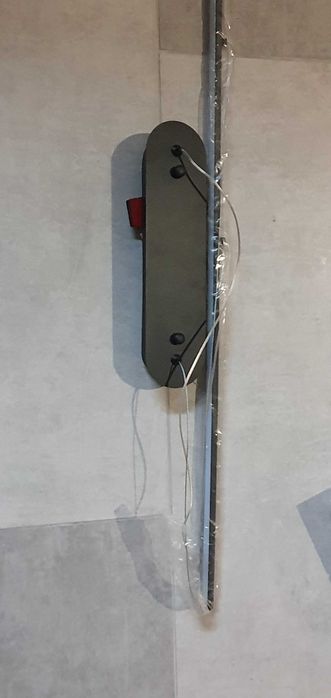 Lampa wisząca led czarna liniowa