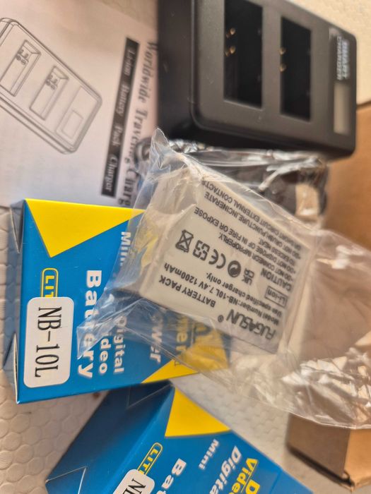 Kit Carregador + 2 Baterias para Canon - NB-10L