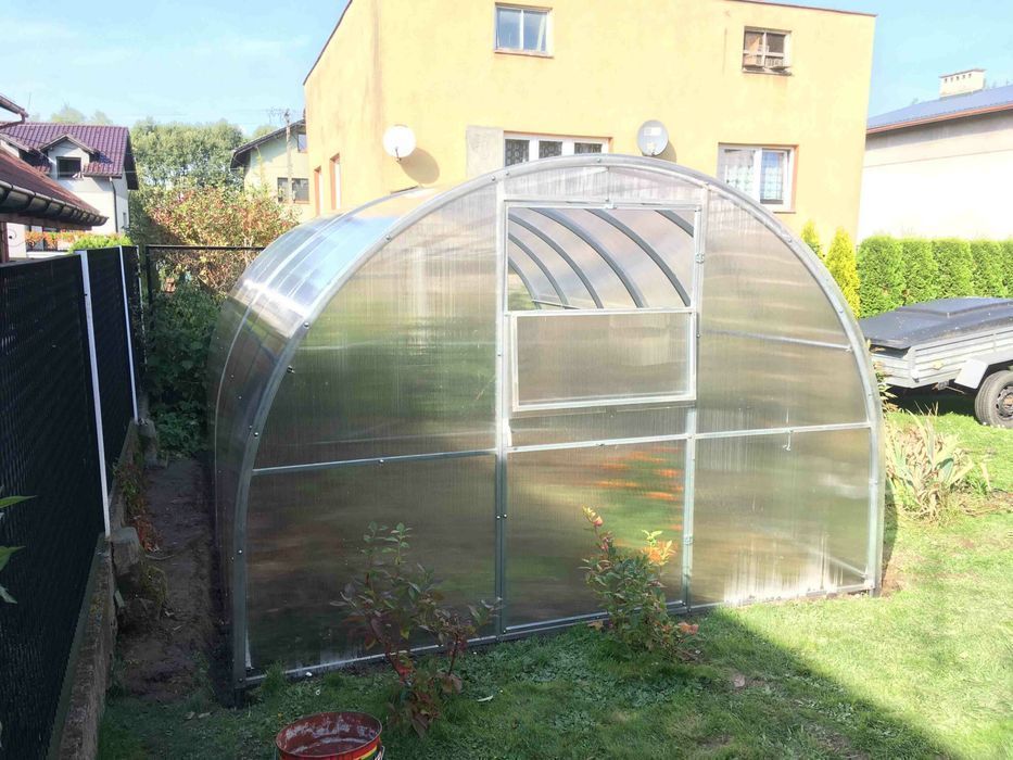 Szklarnia z poliwęglanu Tunel 3x2-12m profile 20x40 POLIWĘGLAN 3-6mm
