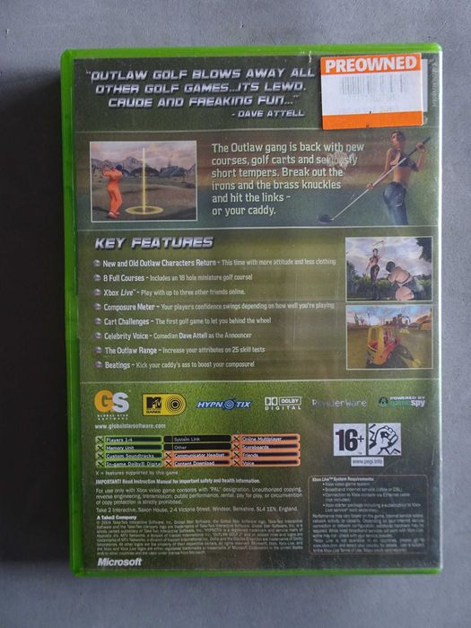 Jogo XBOX X_Box - Outlaw Golf 2