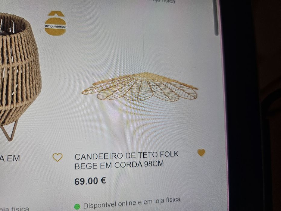 Candeeiro Folk Homa 98cm