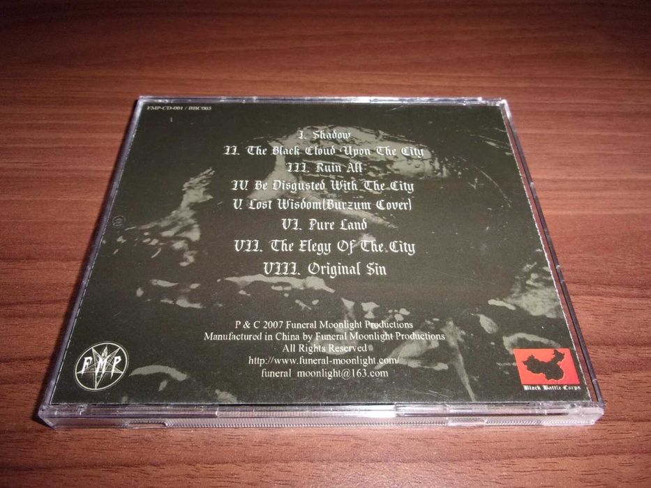 Original Sin - Misanthropic CD black metal
