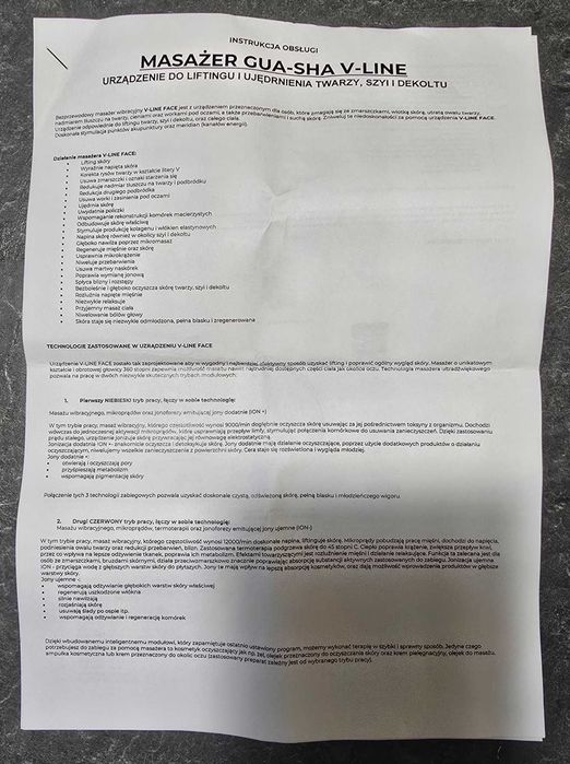 Masażer GUA-SHA V-Line