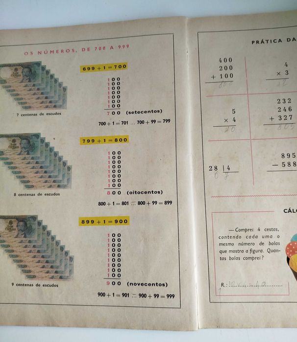 Livro Escolar Antigo - Anos 70