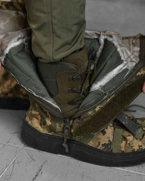 Зимние бахилы Хищник | непромокаемые | ЗСУ/НГУ | тёплые