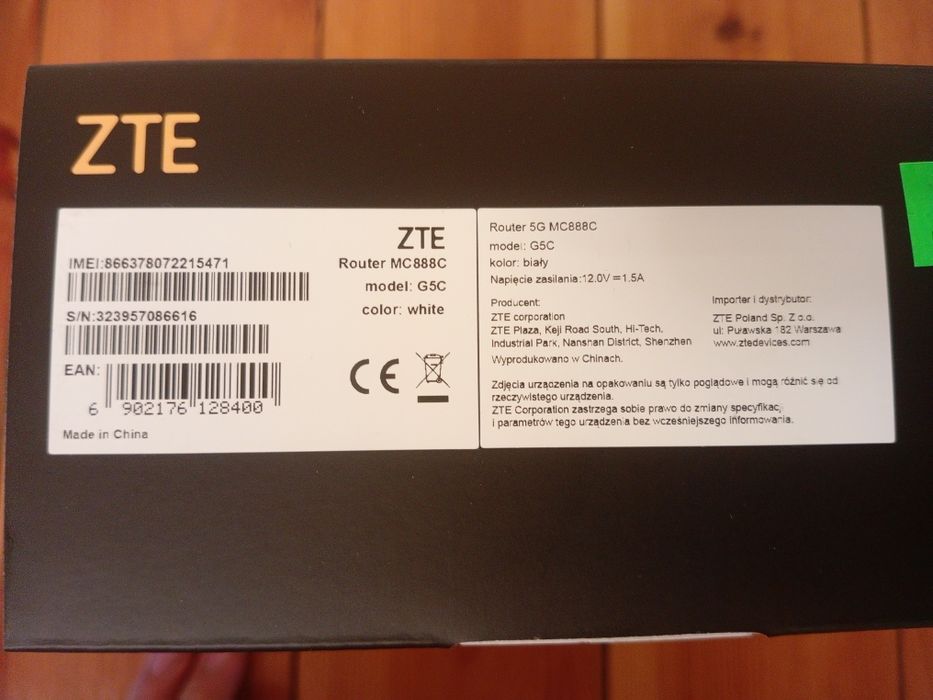 Modem / router ZTE MC888C 5g NOWY