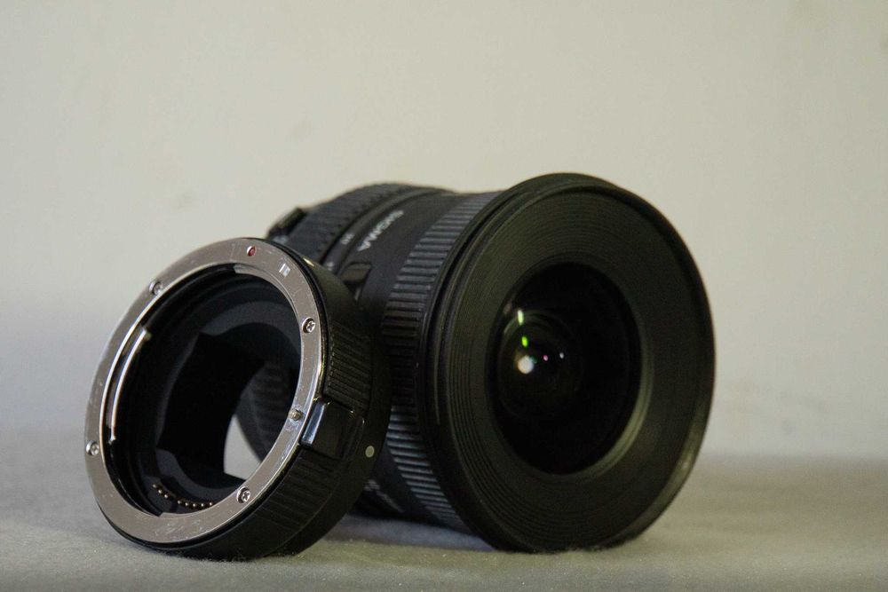 Sigma 10-20mm + adapter Canon EF-Sony E