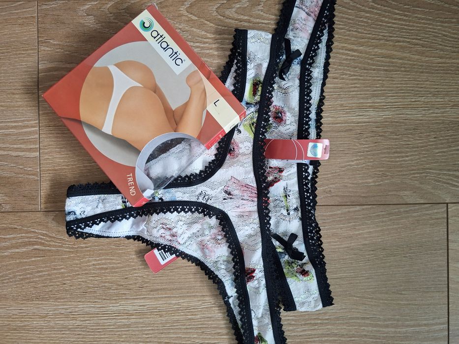 Stringi damskie Atlantic, rozmiar L, 2PACK