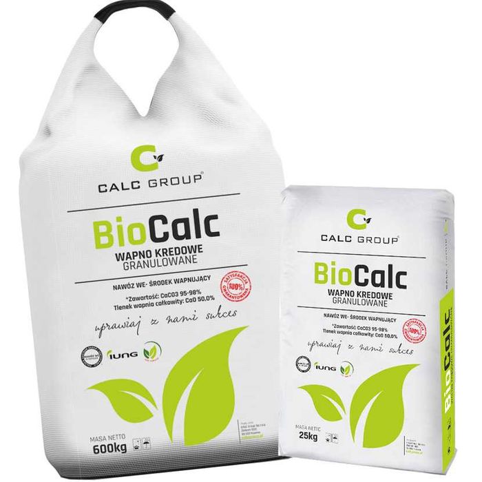 Kreda nawozowa granulowana Bio Calc big bag  600kg - 249,00 zł na RATY