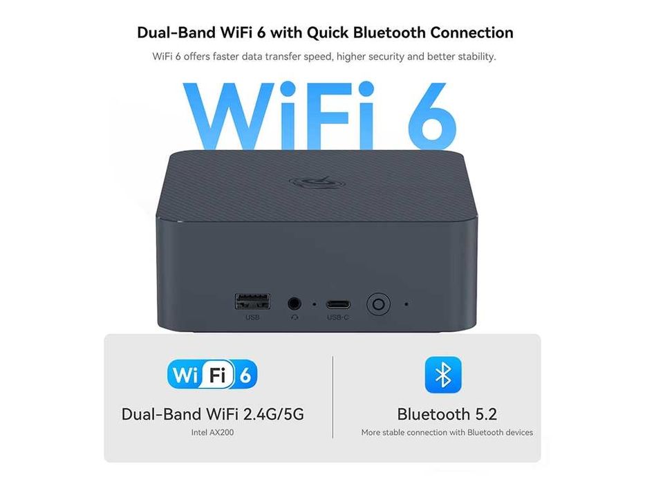 Beelink EQi12 Intel Core i5-1235U 32GB RAM 500GB NVMe - Новинка!