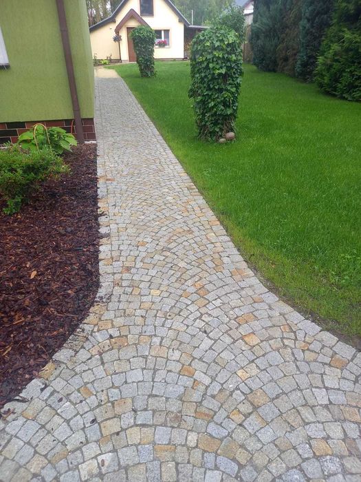 Kostka granitowa drobnoziarnista 4/6; 7/9; 9/11; 15/17 szaro - żółta