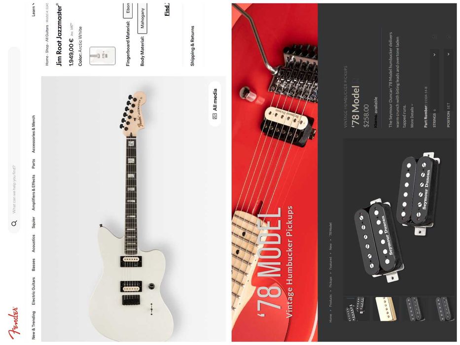 Электрогитара Fender Jim Root Jazzmaster V4 Flat White + Кейс (2024)