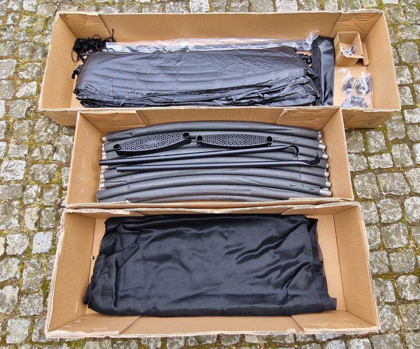 Trampolina 12FT CZĘŚCI siatka drabinka NOWE